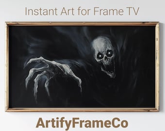 Sinister Ghost Samsung Frame TV Art, Spooky Halloween Horror (Digital Download)