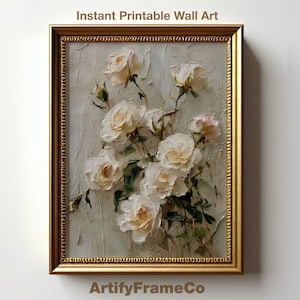 Lisianthus Flower Print: Vintage Botanical Wall Art (Digital Download)