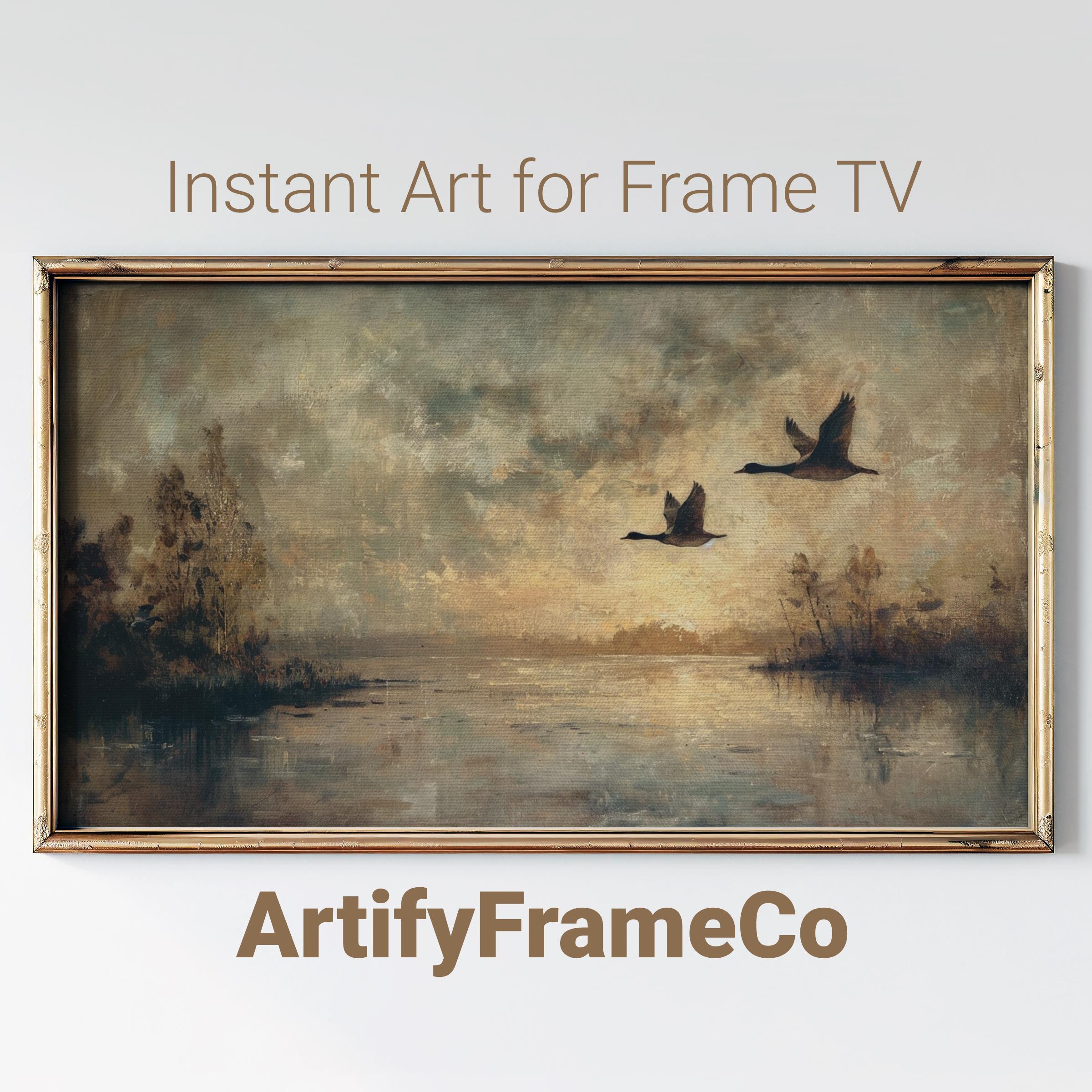 Lot De 4 Estampes Vintage Oiseaux Sépia - Cadres En Bois, Décoration Murale