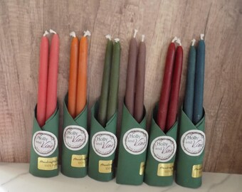 10” Standard Beeswax Taper Candle – Rustic Wedding, Dinner Party, or Home Décor