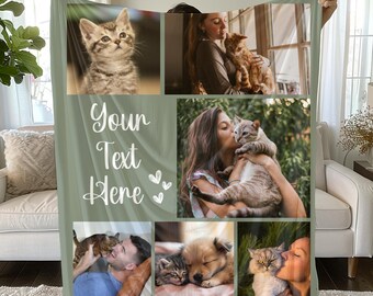 Personalized Cat Memorial Blanket Furrever in Our Hearts Custom Pet Tribute Pet Loss Sympathy Gift Cat Remembrance Loss Bereavement Keepsake