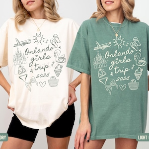 Orlando Girls Trip Shirt 2025 Custom Vacation Tee for Women Disney Bachelorette Shirt Summer Matching Florida Crew Gift Orlando Winter Park