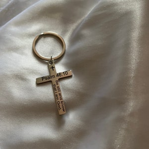Religious Keyring With Bible Verse Engraving - Etsy