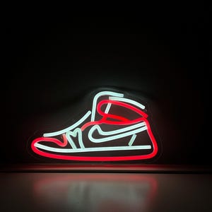 Air Jordan LED Neon Sign | Jordan neon art | Sneaker Neon Sign | Shoe neon sign | LED Boys Neon | Custom neon sneakers | Neon light sneaker