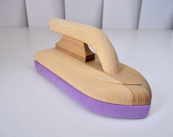 Tailors Clapper - Wooden Clapper with Fabric Cover, Seam Press & Binding