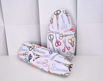 Set of 2 Sawdust Filled Tailor’s Pressing Hams – Oval & Sleeve Sewing Pillow