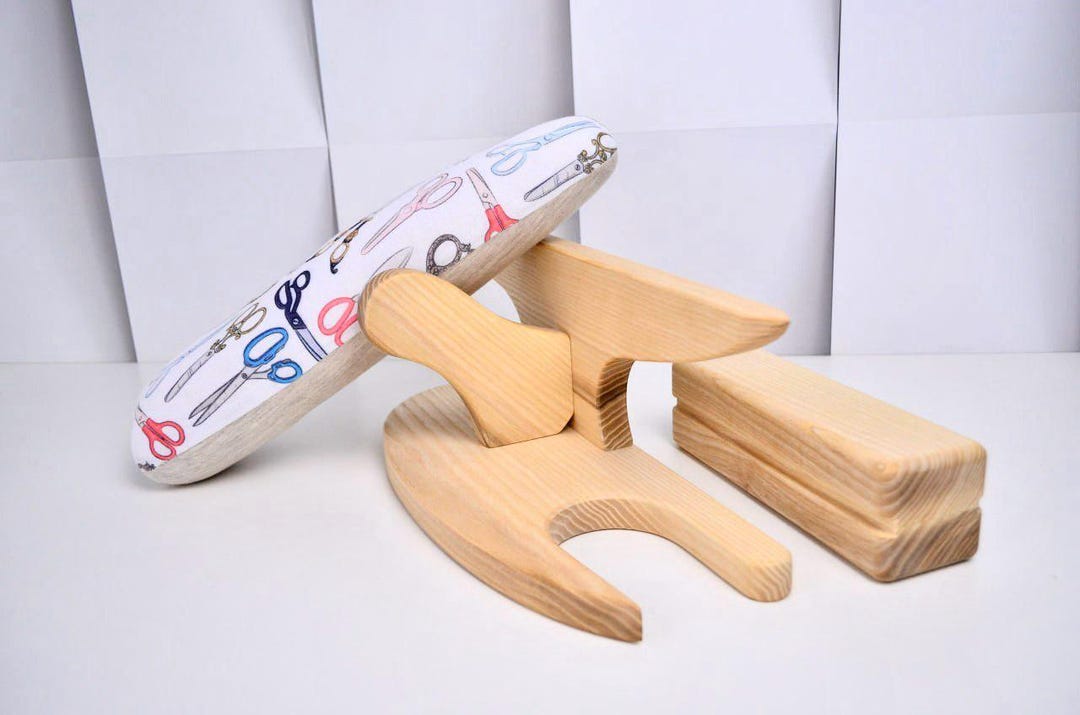 Point Presser & Clapper Set With Seam Roll - 3pc Wooden Tailor Tools ...