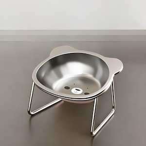 Stainless Steel Cat Bowl, Cat Bowls, Cat Feeder, Cat Gifts, Pet Feeder, Cat Bowl Stand, Raised Cat Bowl, Elevated Cat Bowl, Cat Food Bowl