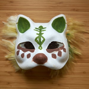 Therian cat mask - Nature Theme. Support a Young Artist