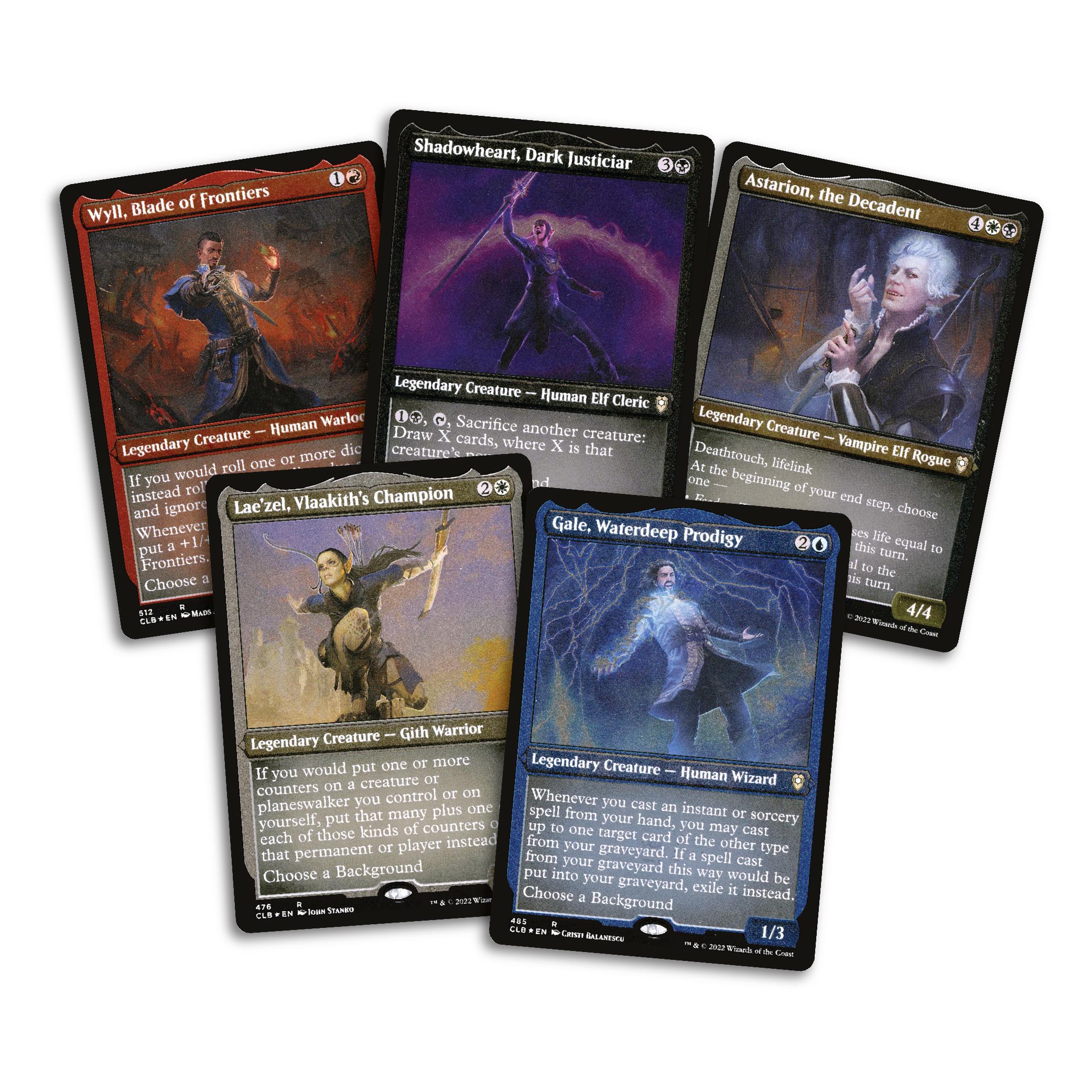 5x Baldur's Gate MTG Card Collection: Shadowheart, Astarion, Gale, Lae'zel,  Wyll (foil-etched Variant) - Etsy