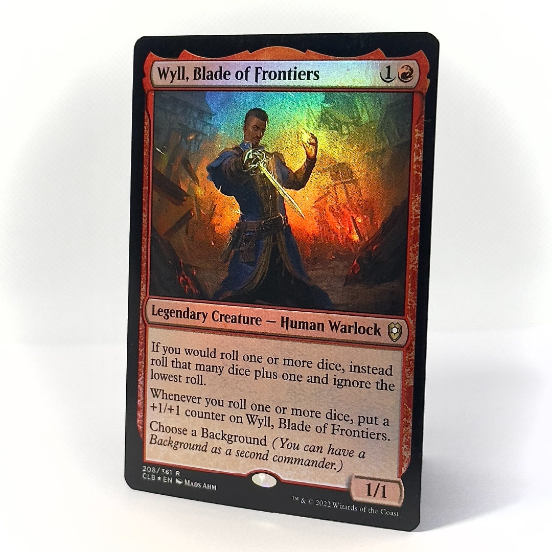 wyll mtg card MTG: Magic The Gathering/Commander Legends: Battle for Baldur's Gate]JP Wyll, Blade of Frontiers Foil Showcase | Buy from TCG Republic put a +1/+1 counter on Wyll Wyll, Blade of Frontiers [Commander