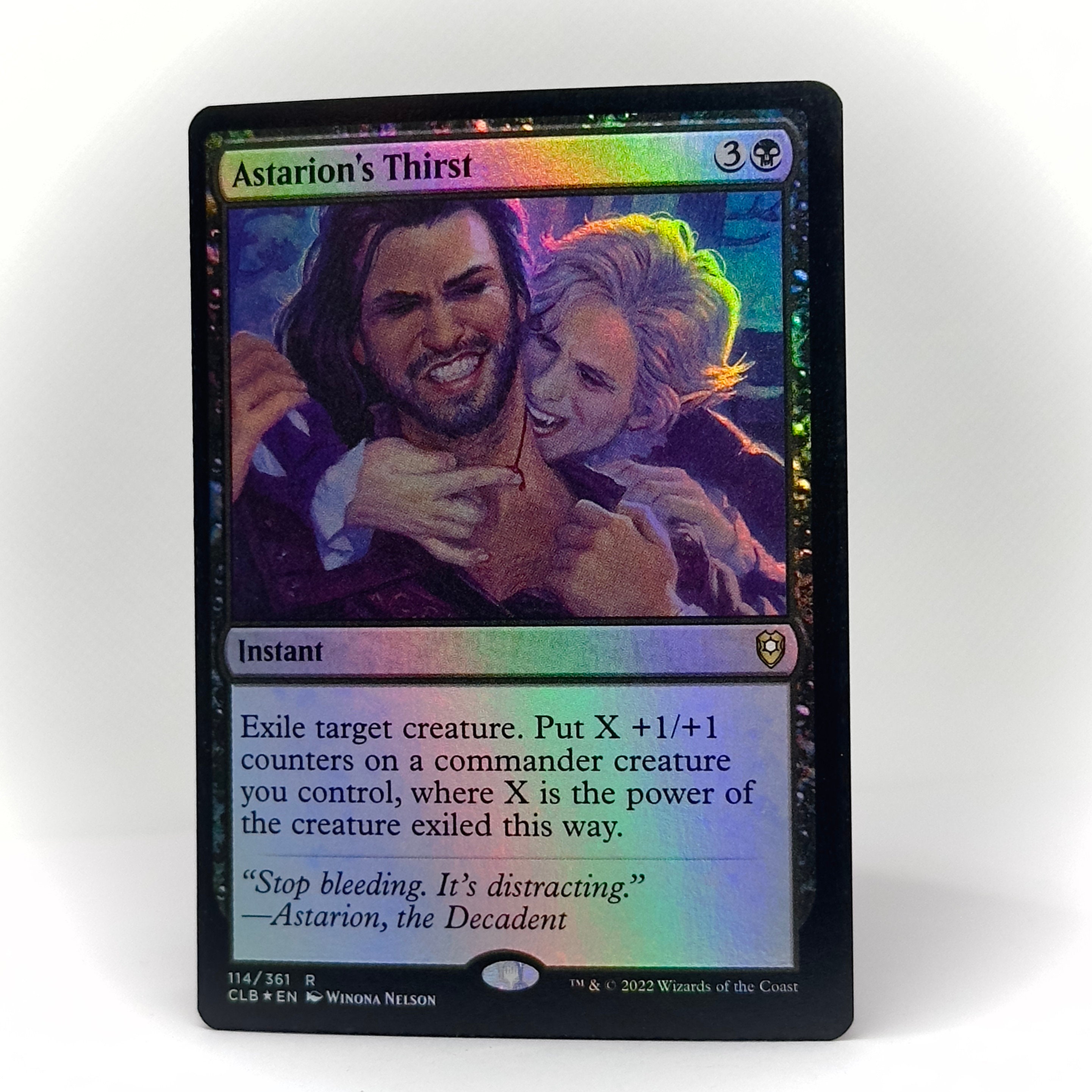 3x Astarion's Thirst Collection Baldur's Gate MTG Cards W Gale and Astarion  - Etsy