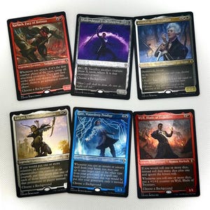 6x Baldurs Gate FOLIE-ETCHED MTG Card Collection Baldur's Gate Magic the Gathering Card Lot