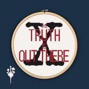 X-Files The Truth Is Out There Cross Stitch Pattern