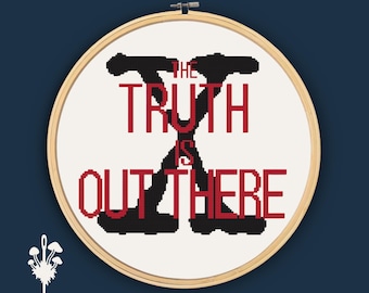 X-Files The Truth Is Out There Cross Stitch Pattern