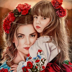 Original colored pencil Drawing, Portrait Drawing, Colored pencil drawing, Original Artwork, Hand Drawn, Fine Art , Original Gift