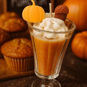 Mini Pudding Dessert Candle: Bakery Scented Wax Fruit Parfait