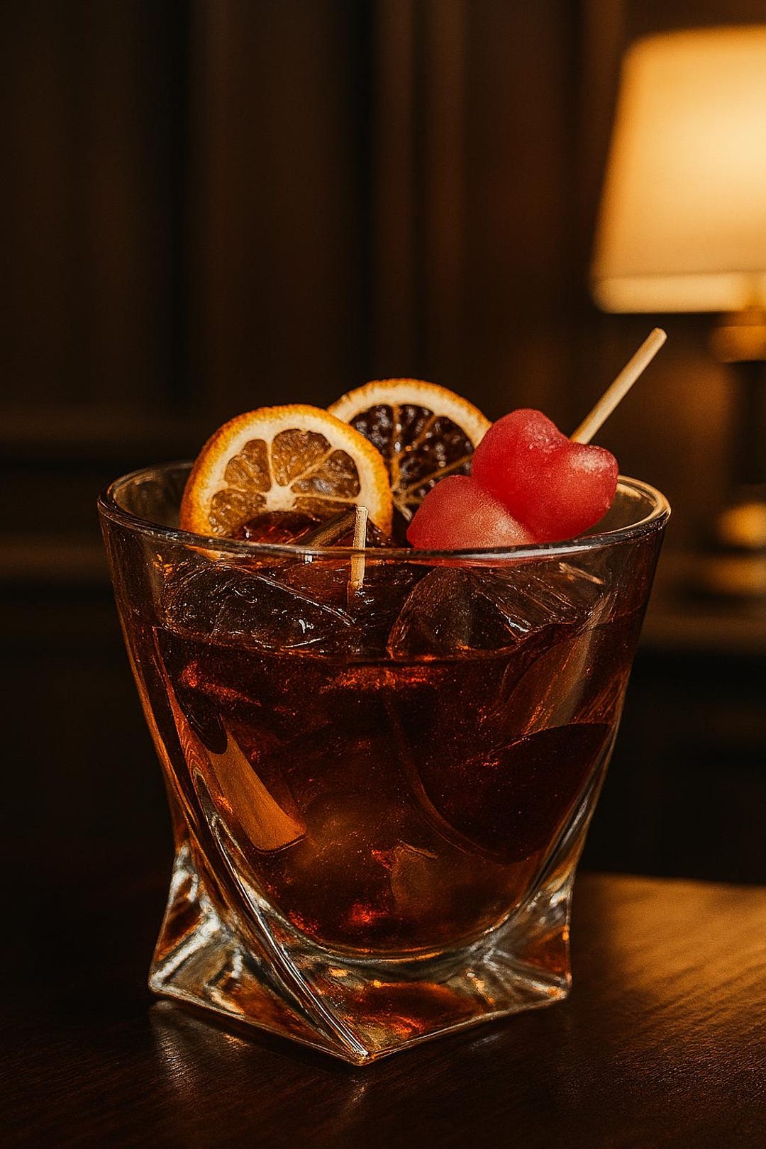 Old Fashion Whiskey - cocktail candle