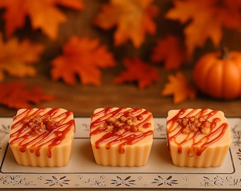 Handmade Caramel Pumpkin Crunch Wax Melts: Fall Bakery Scent