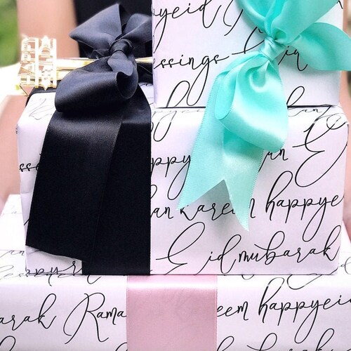 Happy Eid Colorful Gift Wrap Eid Celebration and Eid Gifting Etsy
