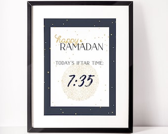 Constellation Ramadan Iftar Time Print Printable, digital download, ramadan decor, eid decor, stars theme, modern eid decor, moderneid,