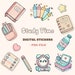 Digital Stickers for Study Time Goodnotes Digital Stickers Study ...