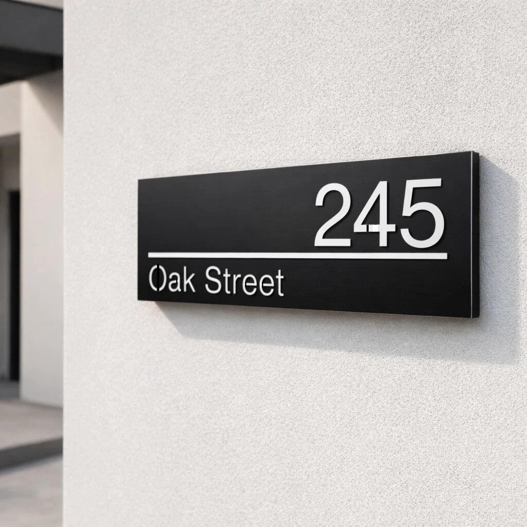 Modern House Number SVG | Personalized Street Address Sign (digital ...