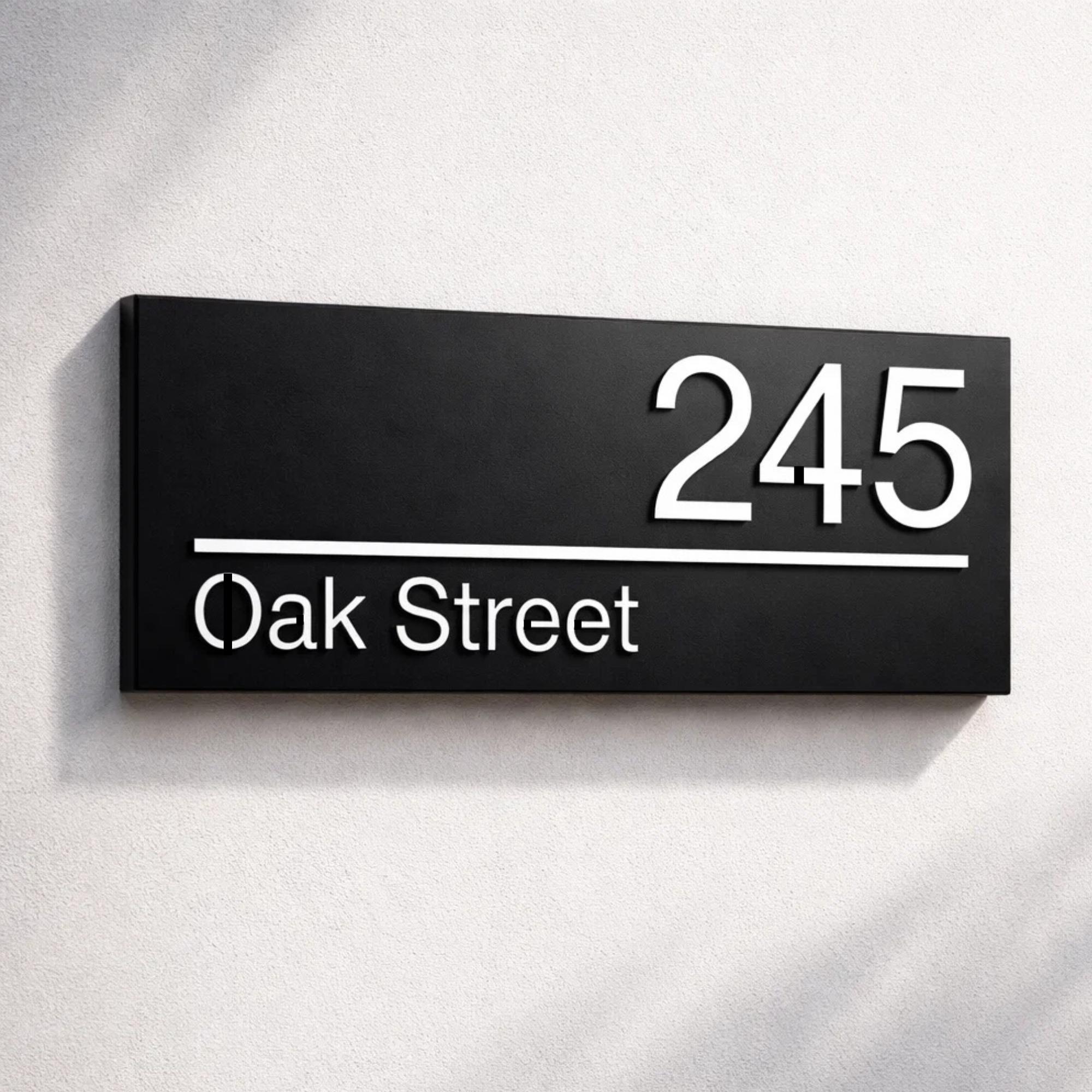 Modern House Number SVG | Personalized Street Address Sign (digital ...