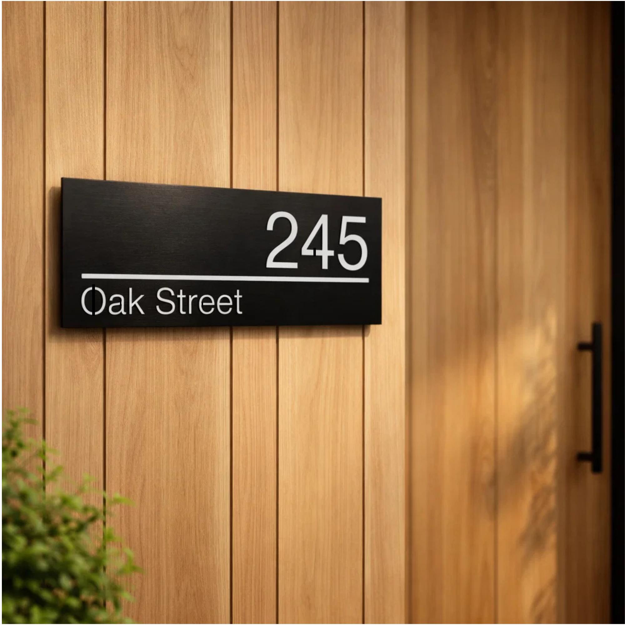 Modern House Number SVG | Personalized Street Address Sign (digital ...