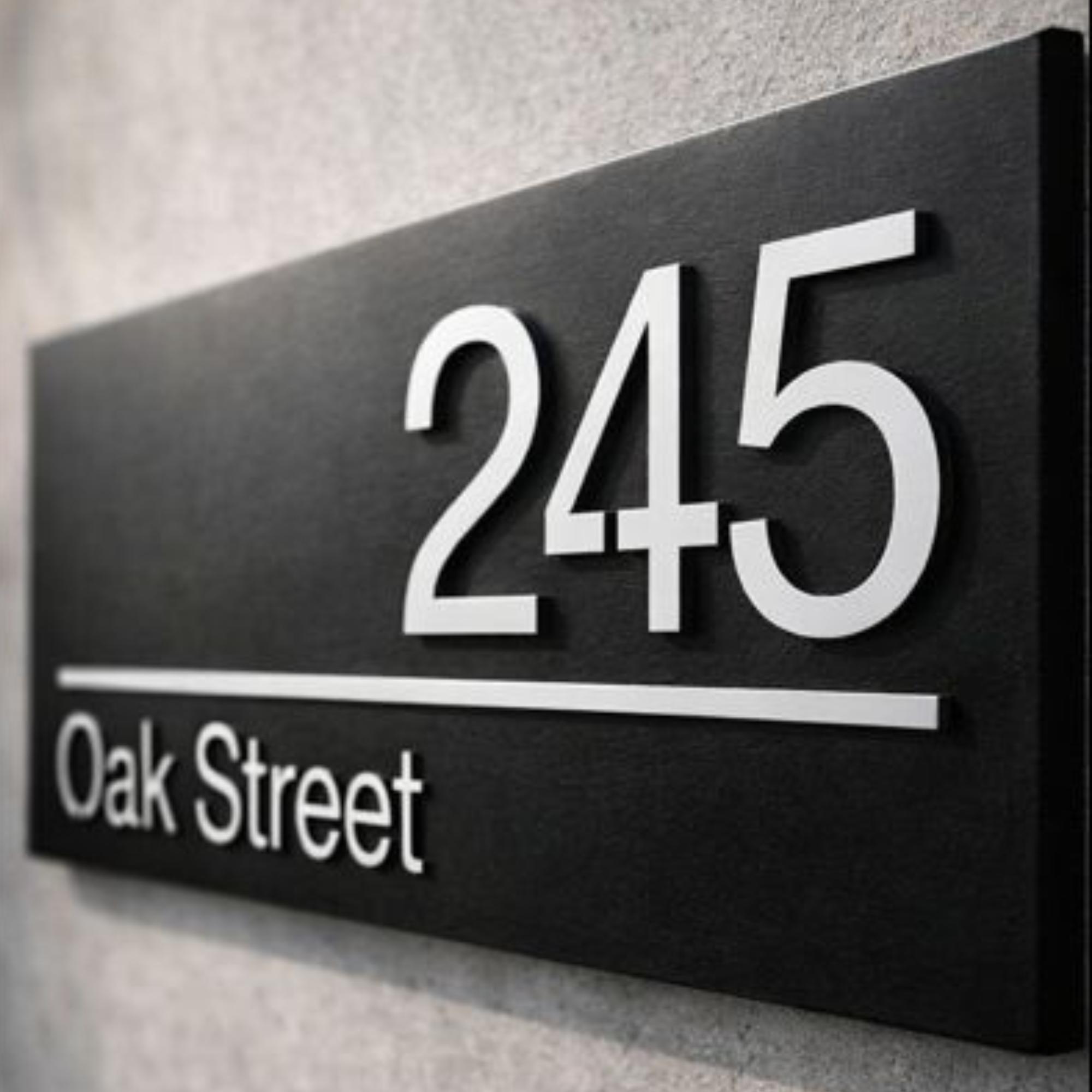 Modern House Number SVG | Personalized Street Address Sign (digital ...