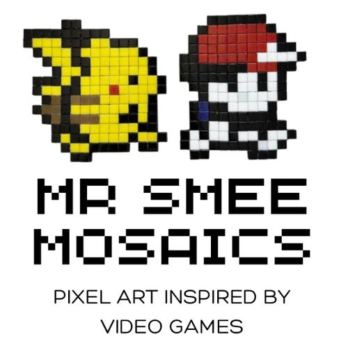 Charmander Pokémon Sprite Mosaic Pixel Art