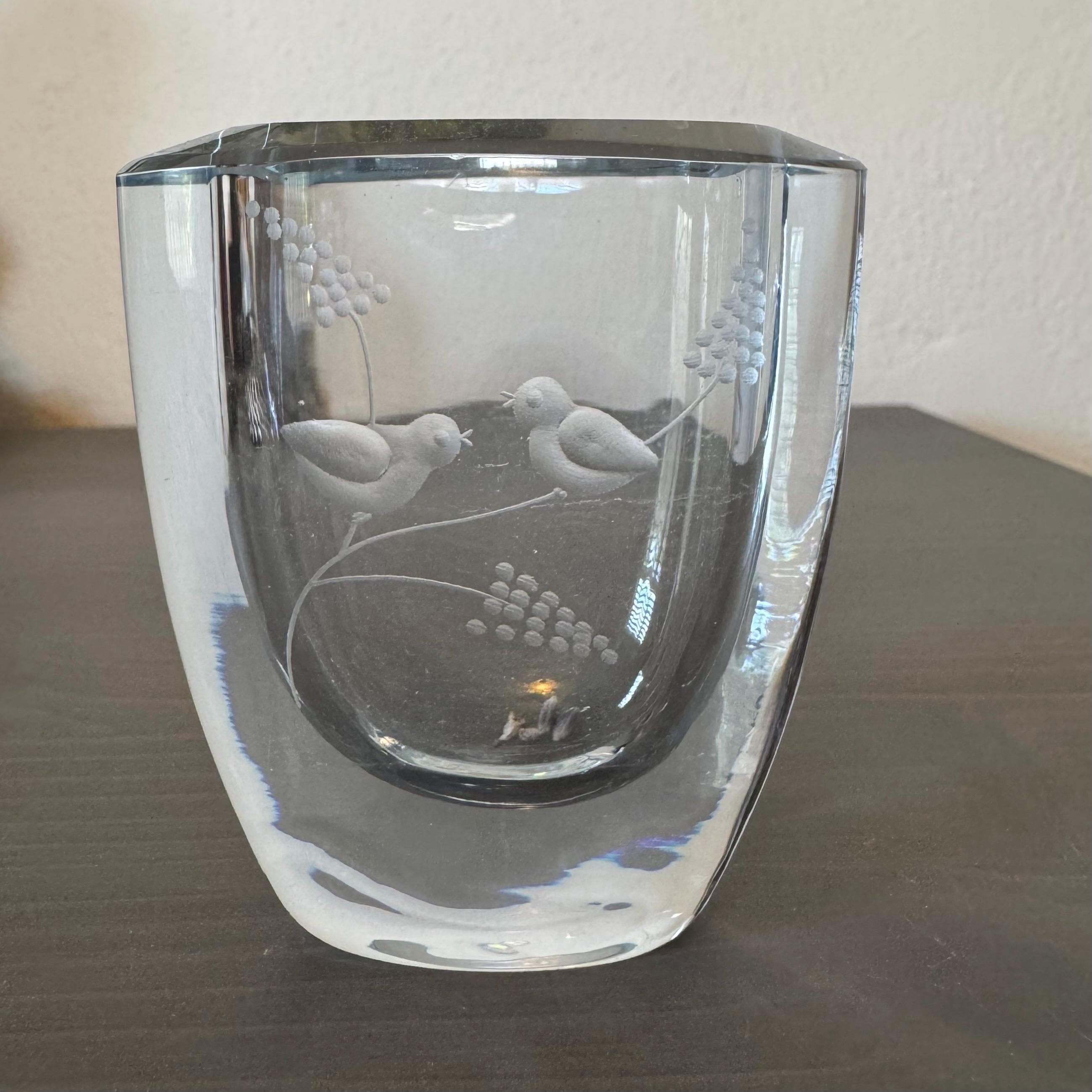 スウェーデン スタジオグラス Strömbergshyttan Strombergshyttan Vase - Etsy