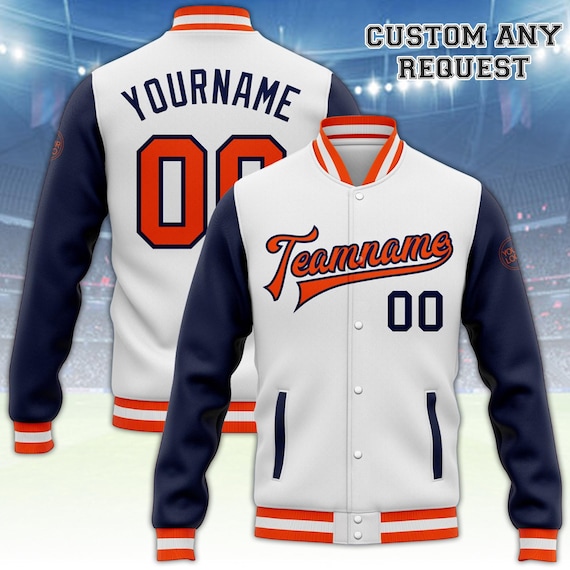 Custom Team Varsity Jacket With Personalized Name and Number