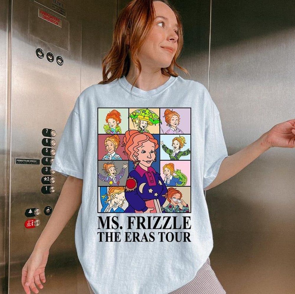 Ms Frizzle The Eras Tour Shirt, Miss Frizzle Shirt, Back To School Shirt,Magic School Bus Shirt, Teacher Shirt, Get Messy Shirt,Teacher Gift