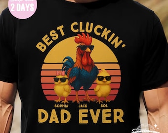 Maglietta personalizzata &quot;Il papà più buono di sempre&quot;, divertente regalo per la festa del papà, regalo umoristico per papà