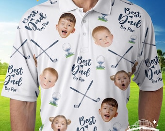 Polo personalizzata con foto del miglior papà, regalo personalizzato per la festa del papà, maglietta da uomo per papà