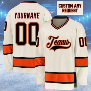 Personalized Hockey Jersey Custom Name and Number, Team Ice Hockey Uniform Shirt for Men Women Youth, Custom Sports Fan Gift