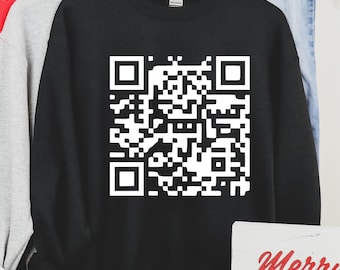 F*ck You QR Code Sweatshirt Hoodie, Custom QR Code Sweatshirt, Sarcastic Gift for Friend, Sarcasm Hoodie, Adult Humor Hoodie Gift