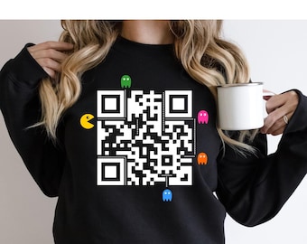 F*ck You QR Code Sweatshirt Hoodie, Custom QR Code Sweatshirt, Sarcastic Gift for Friend, Sarcasm Hoodie, Gift For Her, Gift For Him