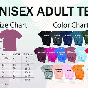a women's size chart for a t - shirt