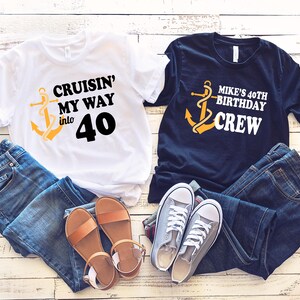 Custom Cruise Birthday 2026 T-Shirt, 40th Birthday Shirt, 50th Birthday Cruise Gift, Custom Cruise Shirt, Family Cruise Outfit, Summer Tee