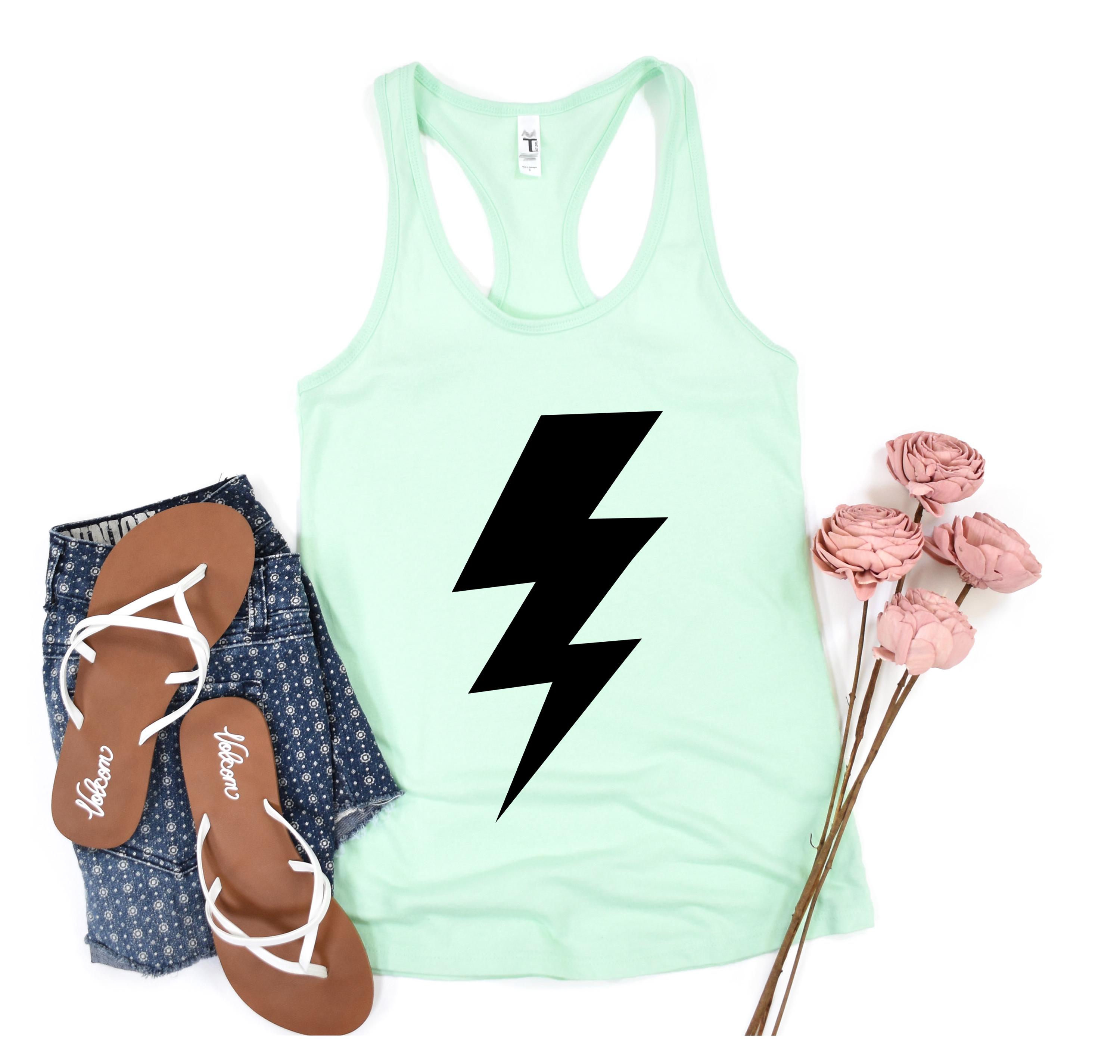 トップス Rightning Bolt vintage Tank top Amazon.com: Vintage Lightning Bolt Tank Top : Clothing