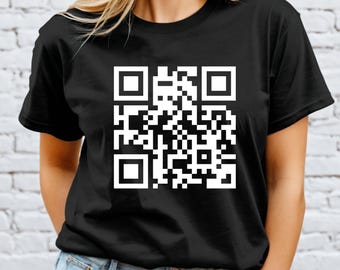 Qr Code Shirt, Custom Qr Code Shirt, F*ck You Shirt, Sarcastic Shirt for men and women, Personalized Qr Code Shirt, Qr Code Sweatshirt