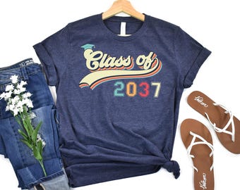 Personalized Class Shirt, Custom Graduation T-Shirt, Class of  2026, 2029, 2030, 2032, 2033, 2034, 2035, 2036, 2037, 2039 Graduation Outfit