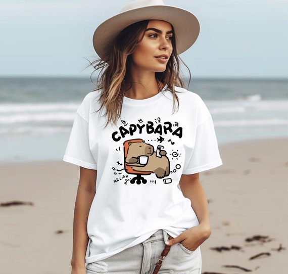 Funny Capybara Shirt, Capybara T-Shirt, Capybara Clothing, Lazy Capybara, Cute Capybara Shirt, Animal T-Shirt, Capybara Gift, Animal Lover