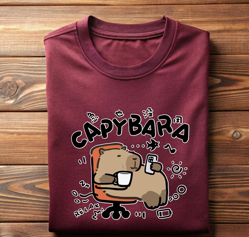 a t - shirt with a picture of a cartoon character on it