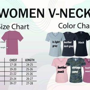 a women's v - neck t - shirt size chart