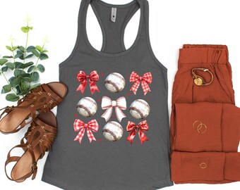 Coquette Baseball Tank Top, Baseball Tank Tops, Baseball GamedayTank, Game Day Baseball Tank Top Gifts, Baseball Mama Tank Top