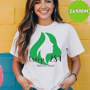 Custom Scout Troop Shirt I Scout Troop Shirt for Girls- Camping and Nature-Inspired Design for Scouts - Personalized Troop Outfit for Girls