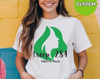 Custom Scout Troop Shirt I Scout Troop Shirt for Girls- Camping and Nature-Inspired Design for Scouts - Personalized Troop Outfit for Girls